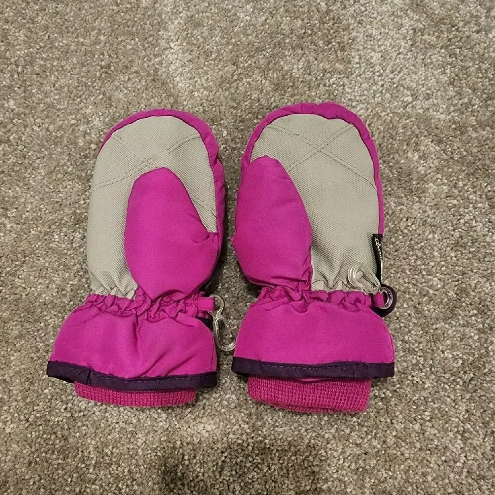 The Children's Place Girls Hat And Mittens Set Sz L (4t-5t)